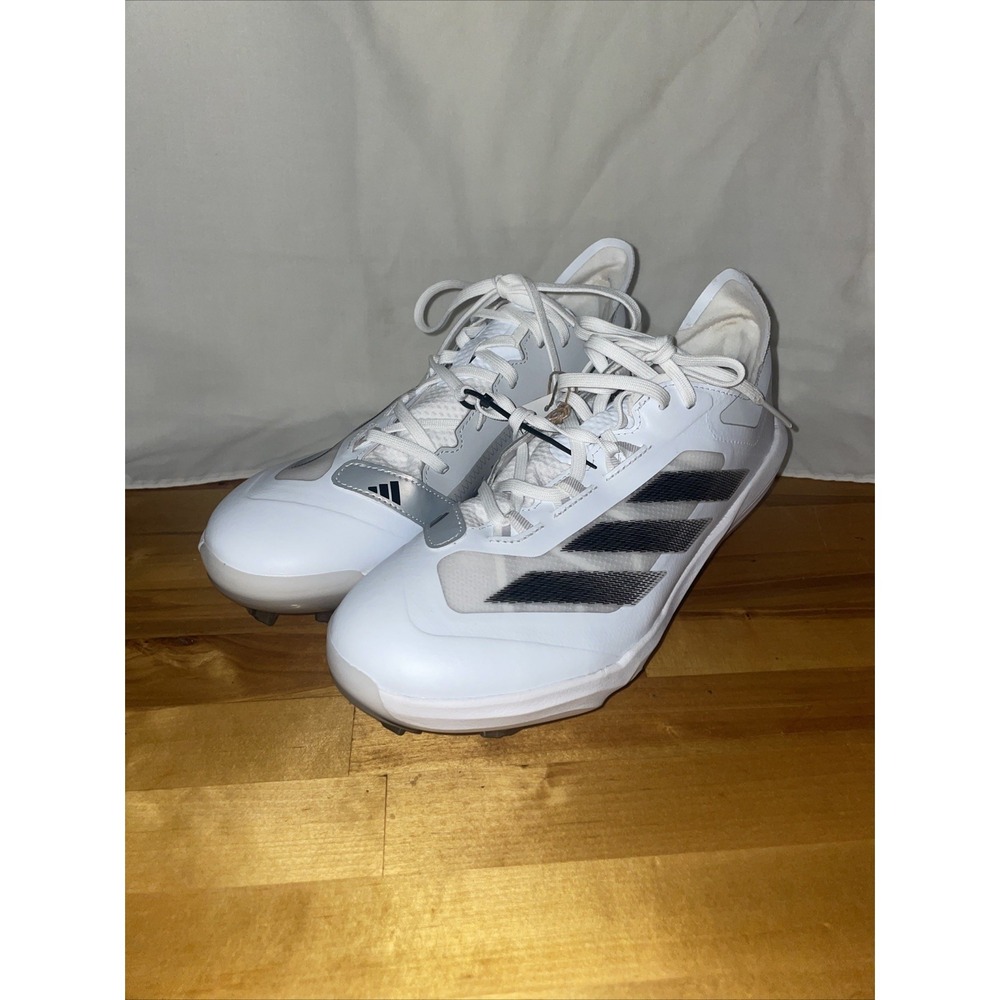 Adizero Impact Baseball Cleats IF3355 New Size 7.5 Men's White Black Gray